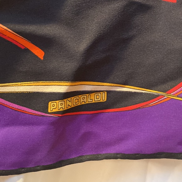 Vintage Pancaldi Silk Scarf Made in Italy - Picture 3 of 5